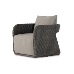 Geneva Outdr Swivel Chair - Venao Charcoal by Four Hands