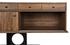 Wolf Dark Walnut Sideboard with Brass Pulls and Industrial Steel Base by Noir Furniture