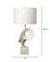 Obscure Table Lamp with Linen Shade, White by Jamie Young