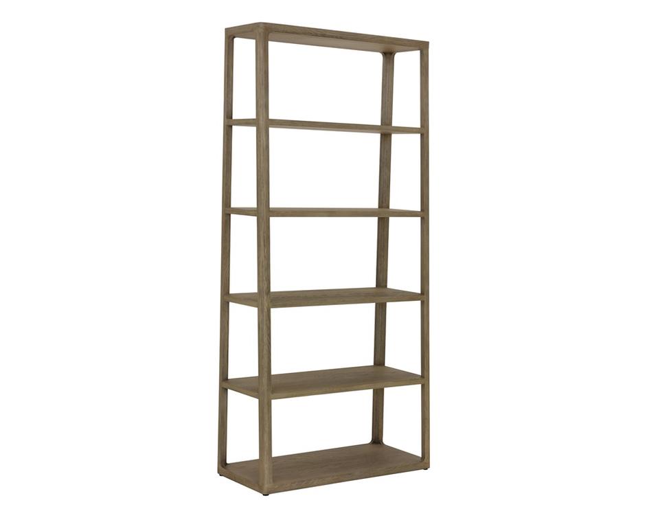 DONCASTER BOOKCASE - LARGE - SMOKE GREY by Sunpan