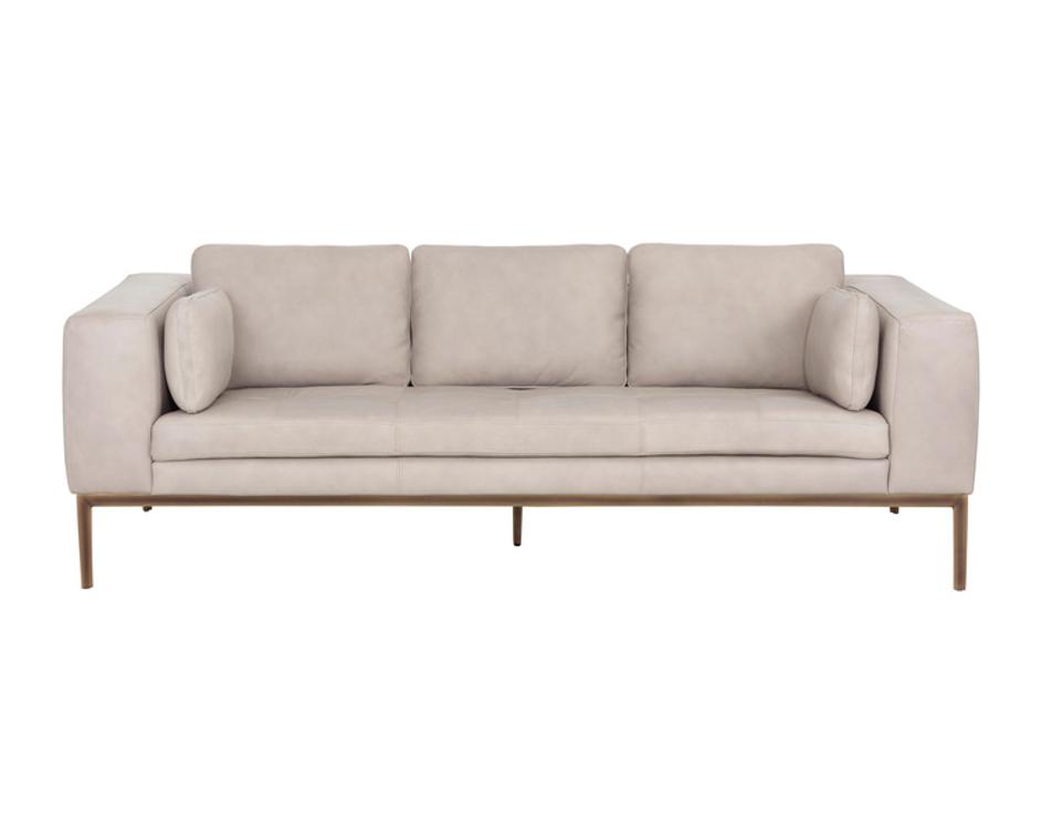 BURR SOFA - BALI BONE LEATHER by Sunpan