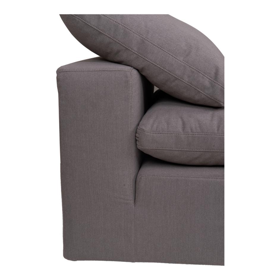 CLAY SLIPPER CHAIR LIVESMART FABRIC LIGHT GREY by Moes Home