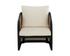 PALERMO LOUNGE CHAIR - CHARCOAL - STINSON CREAM by Sunpan