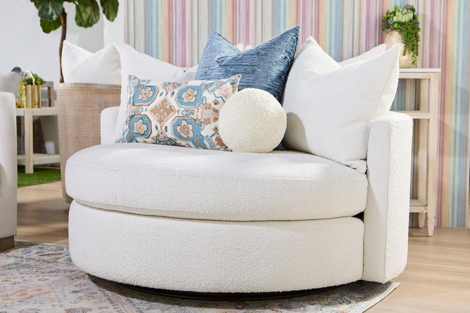 Lourne Grand Swivel Sofa Chair by Essentials For Living