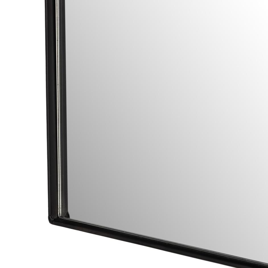 Jacques Small Mirror In Gunmetal by FOUR HANDS