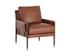 MAUTI ARMCHAIR - BROWN - SHALIMAR TOBACCO LEATHER by Sunpan