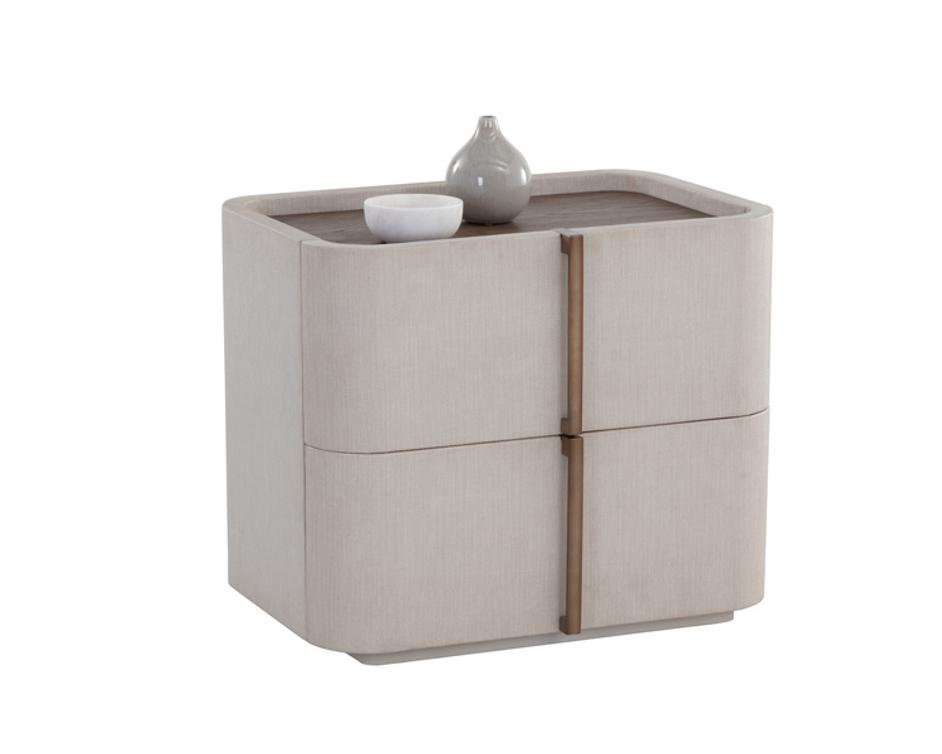 JAMILLE NIGHTSTAND - SMALL - CREAM by Sunpan