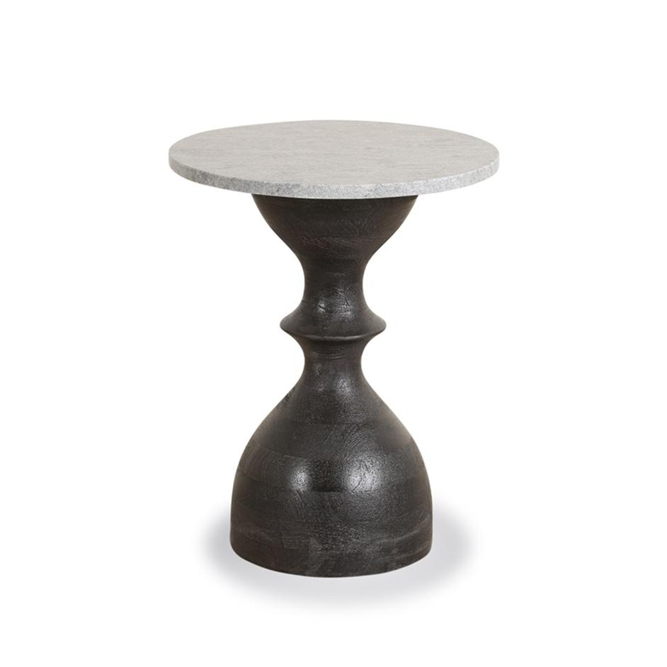Jaipur 18" Martini Black Side Table by Home Trends & Design