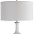 Strauss White Ceramic Table Lamp by Uttermost