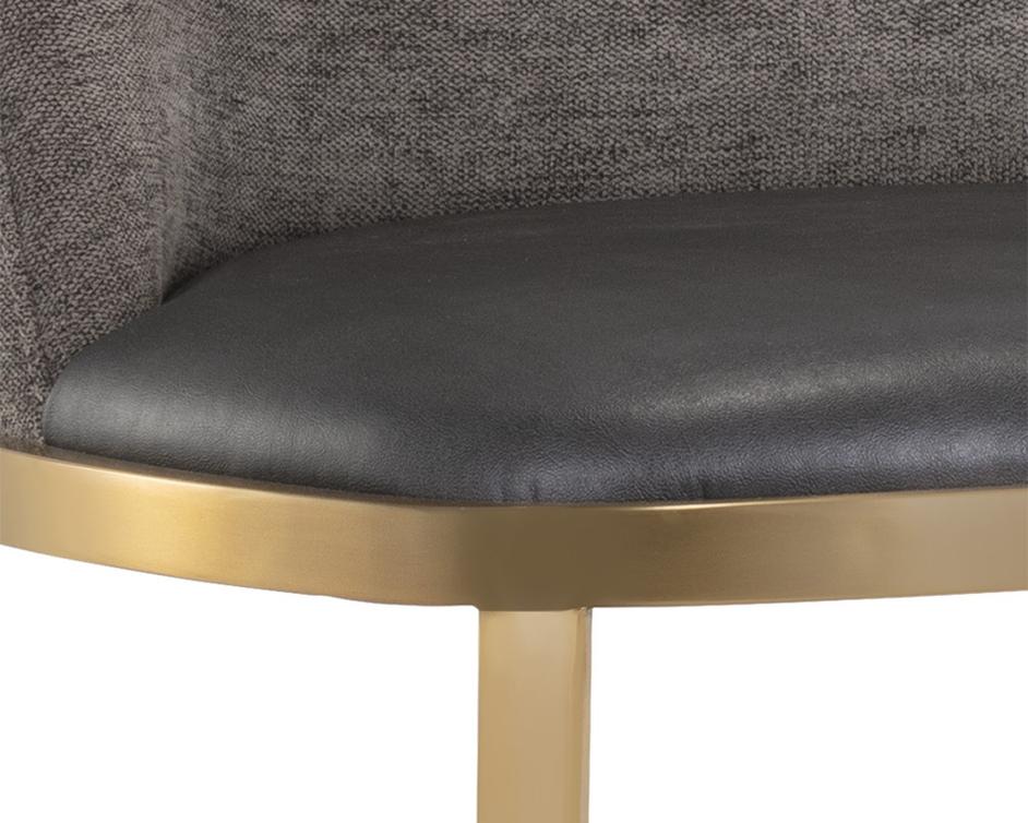DOVER BARSTOOL - BRAVO PORTABELLA / SPARROW GREY by Sunpan
