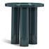 Teal Enamel End Table by Urbia Imports