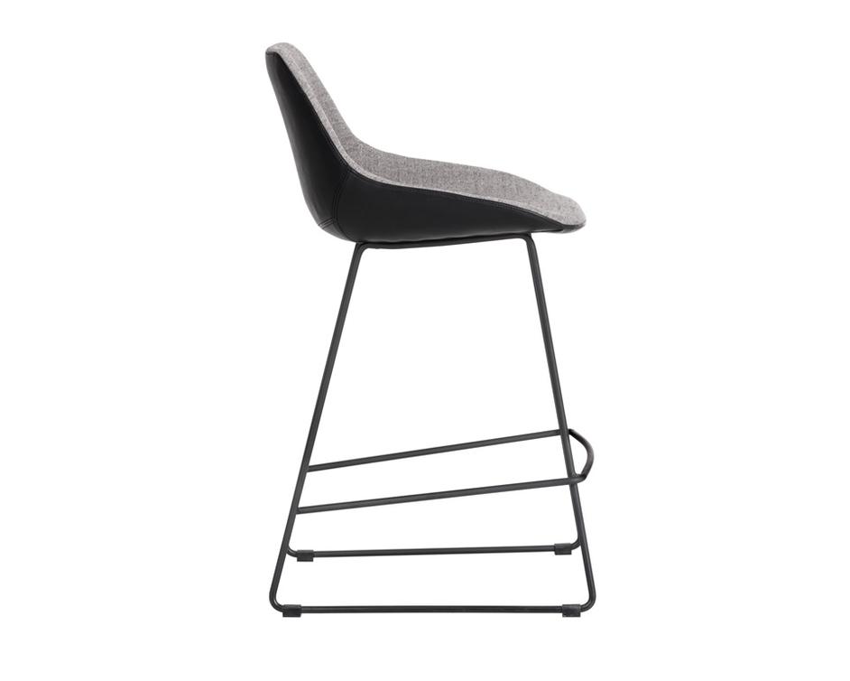 Mccoy Counter Stool - November Grey / Nightfall Black by Sunpan