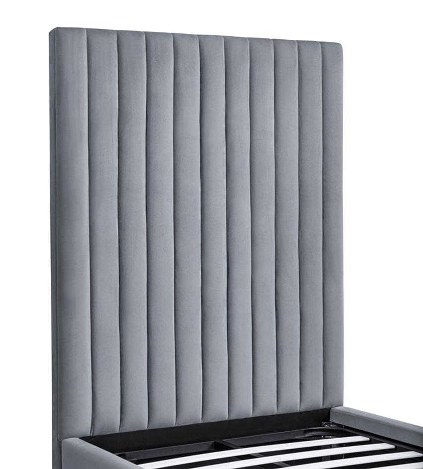 Arabelle Grey Bed Twin by tov furniture