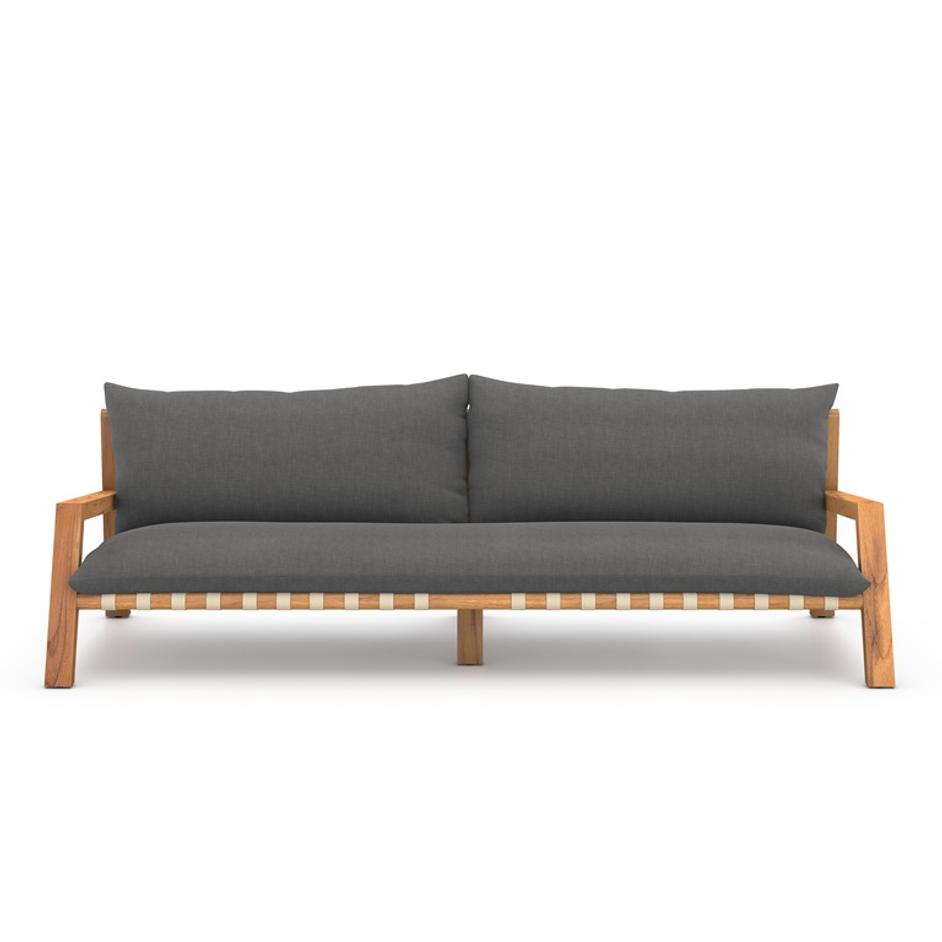 Soren Outdoor Sofa In 95" In Charcoal by FOUR HANDS