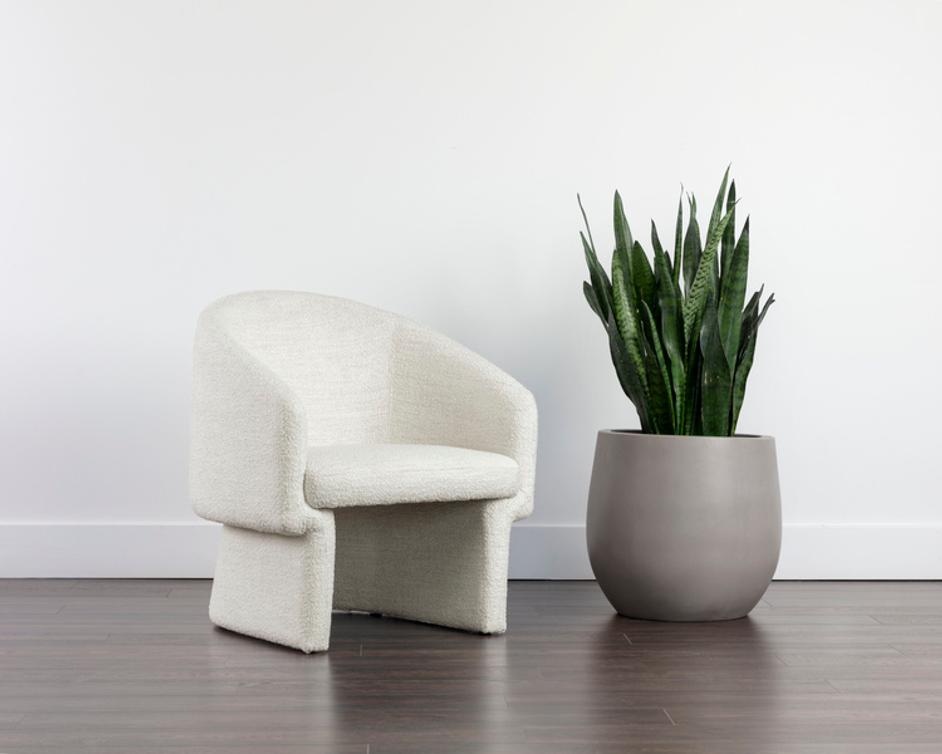 LAURYN LOUNGE CHAIR - MERINO PEARL by Sunpan