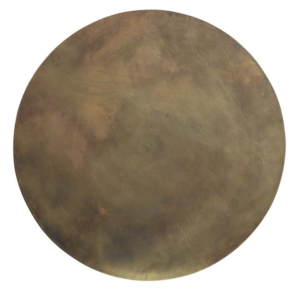 Triplet Antique Brass Coffee Table by Uttermost