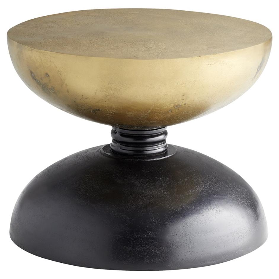 Perpetual Table in Noir and Gold by Cyan Design