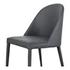 BURTON DINING CHAIR BLACK FADE VEGAN LEATHER-M2 by Moes Home