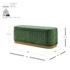 Clinton Chenille Storage Bench, Seneca Green  by New Pacific Direct