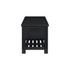 Tiburon KD TV Bench, Alto Black  by New Pacific Direct