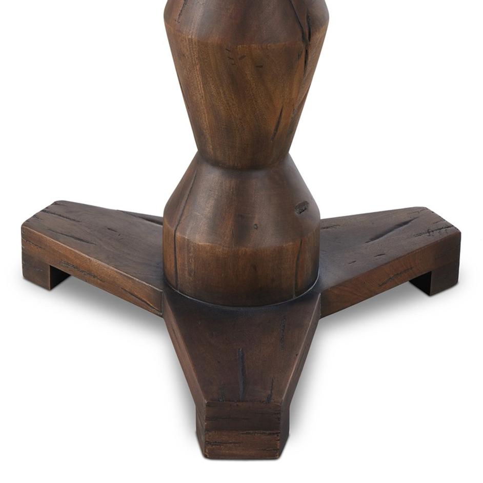 Rivi Large End Table In Antique Belgium Bleach by Four Hands