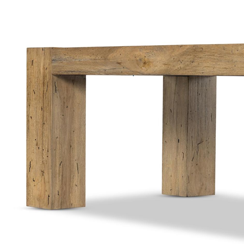 Abaso Dining Table 108" In Rustic Wormwood by FOUR HANDS