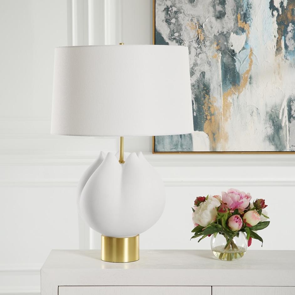 In Bloom White Table Lamp by Uttermost
