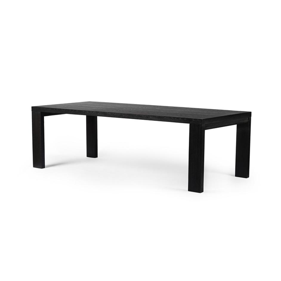Millie Dining Table - Drifted Matte Black Veneer by Four Hands
