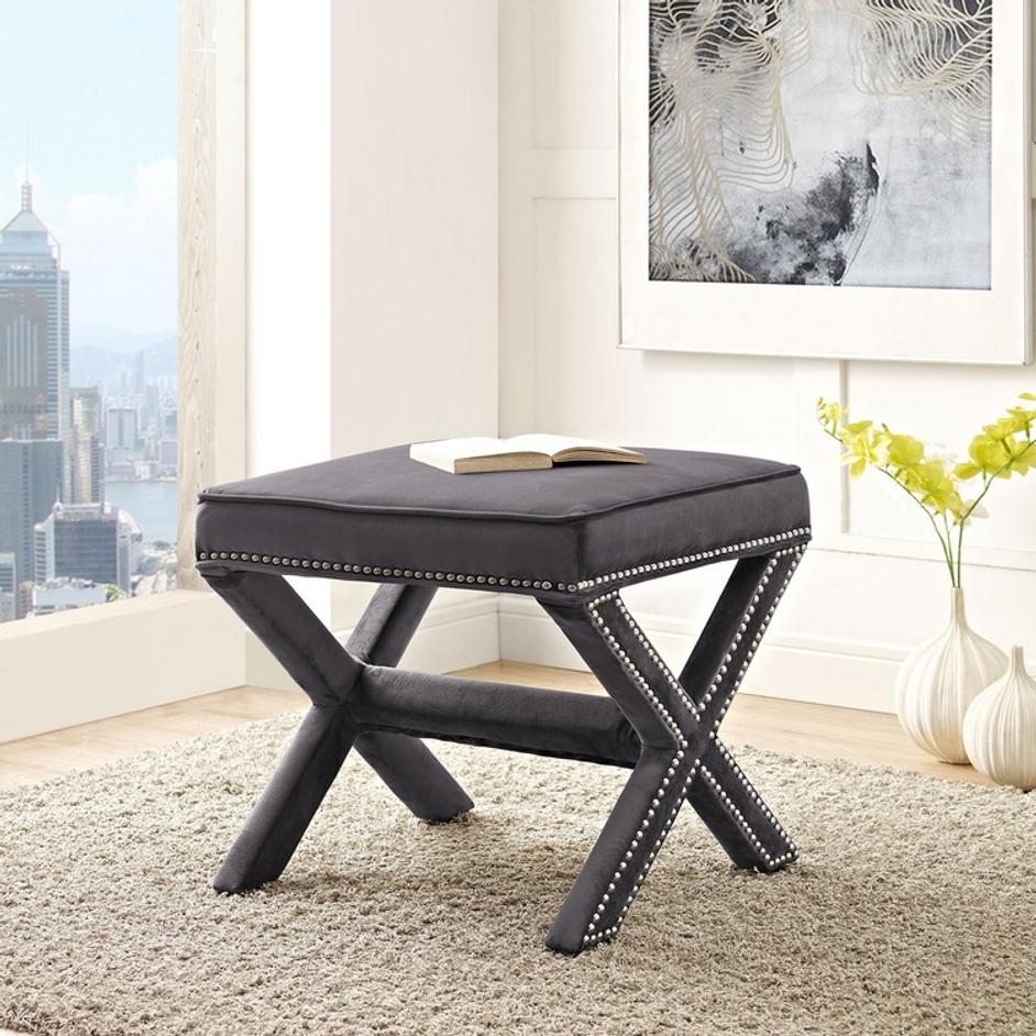 Espey Bench In Gray by Modway Furniture