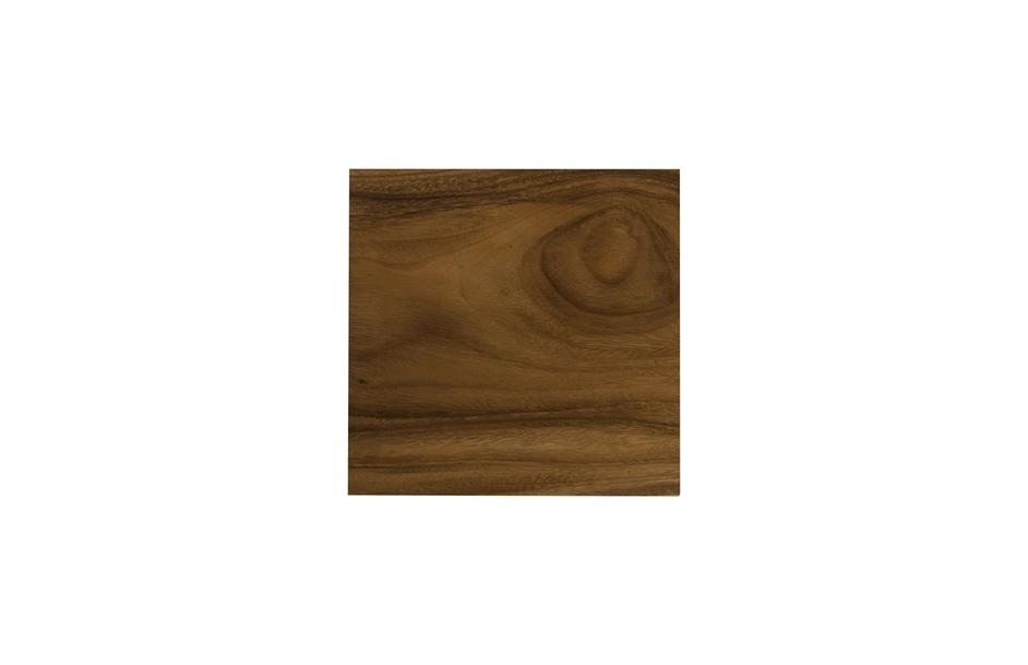 Origins Pedestal, Mitered Chamcha Wood, Natural, Large by PHILLIPS COLLECTION