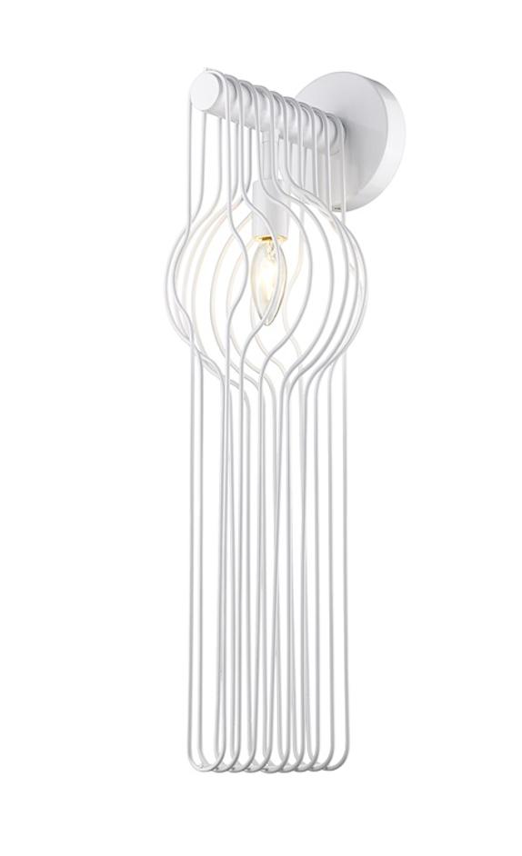 Contour 1 Light Wall Sconce in White Finish by Z-Lite