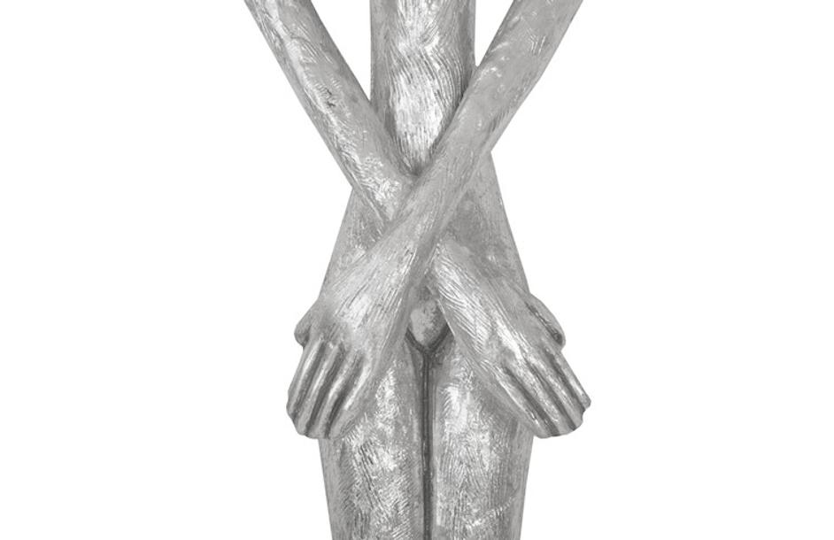 Skinny Female Wall Art, Resin, Silver Leaf by PHILLIPS COLLECTION