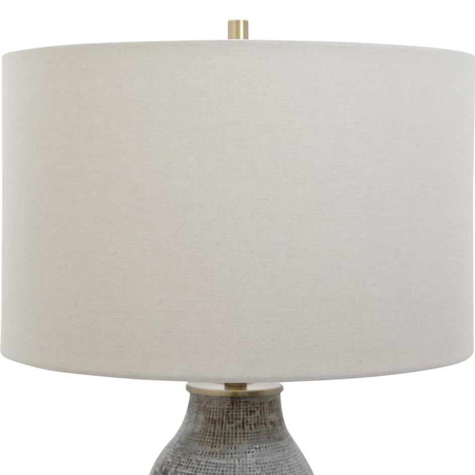 Monacan Gray Textured Table Lamp by Uttermost