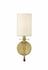 Ella 1 Light Wall Sconce in Rubbed Brass Finish by Z-Lite