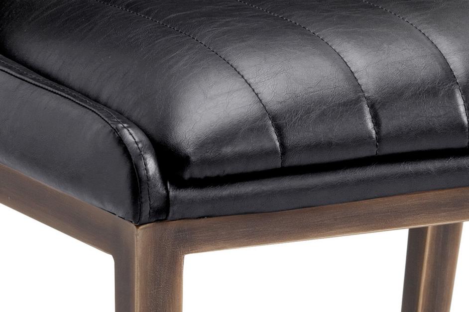 HALDEN DINING CHAIR - RUSTIC BRONZE - VINTAGE BLAC by Sunpan