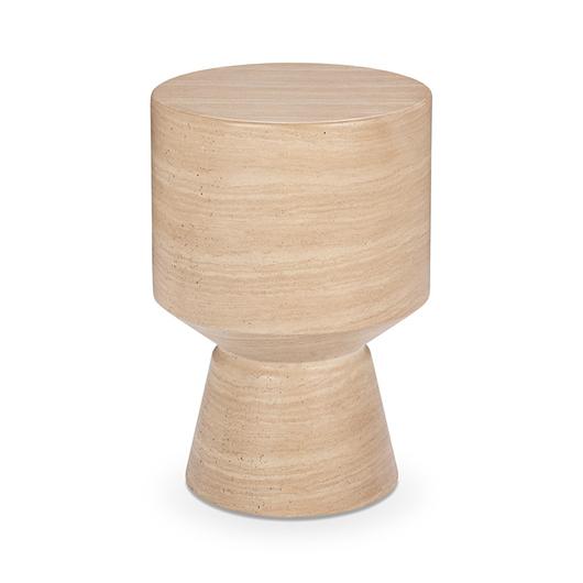 Terrace Outdoor 22" Accent Table Beige by Classic Home