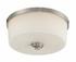 Lamina 3 Light Flush Mount in Brushed Nickel Finish by Z-Lite