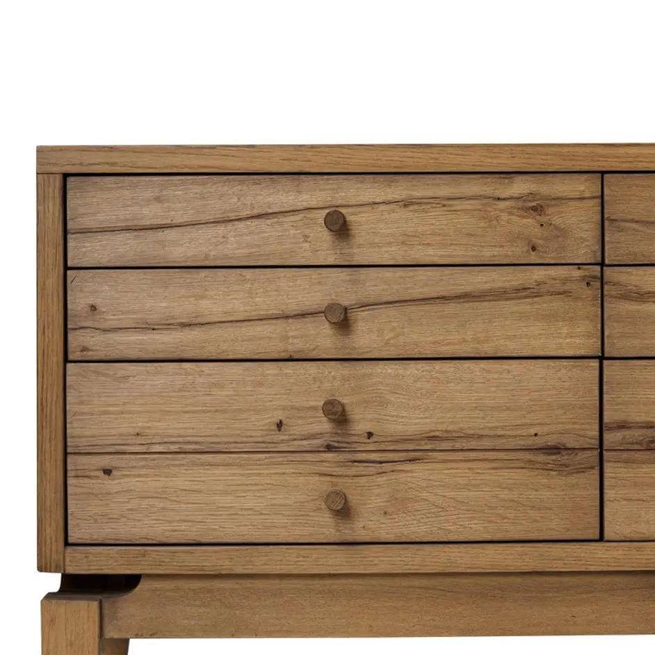 Bergstrom Media Console - Warm Natural Oak Veneer by Four Hands