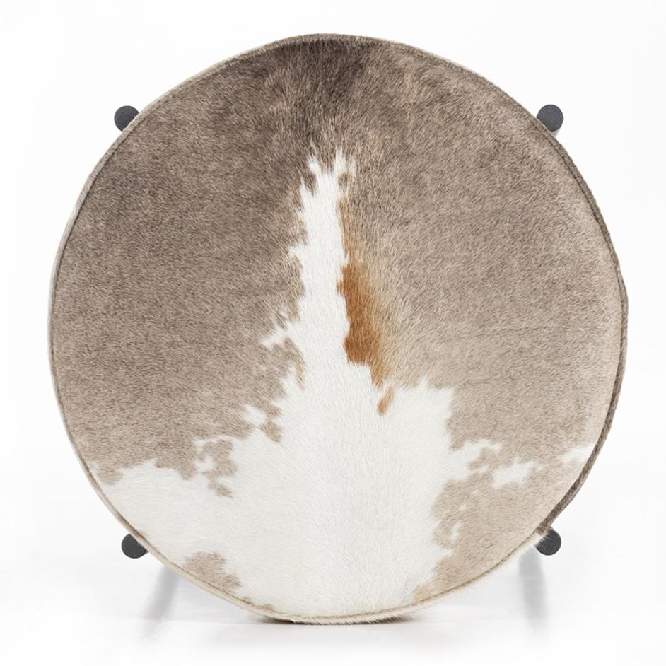 Nocona Stool In Speckled Hide In Counter by FOUR HANDS