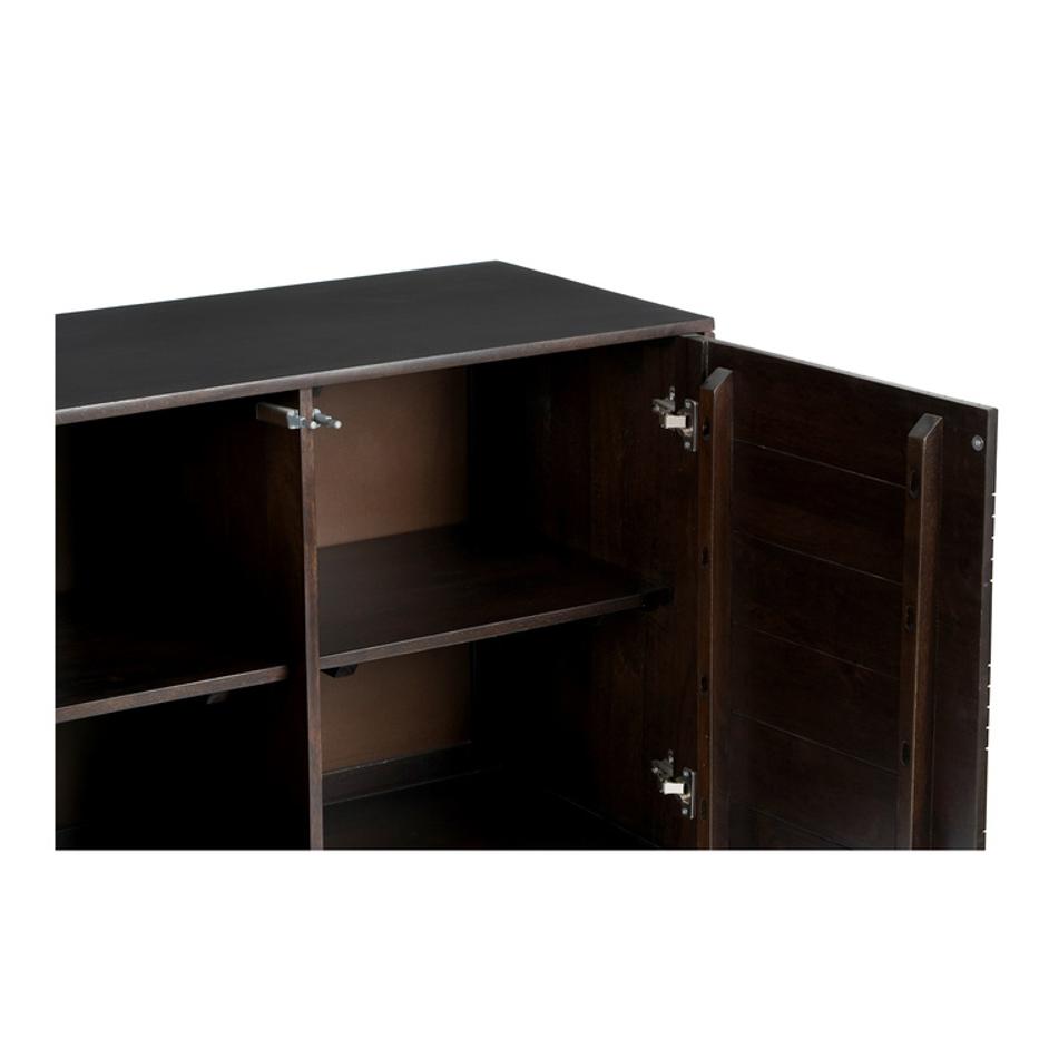 Denman 4 Door Sideboard Dark Brown by Moes Home