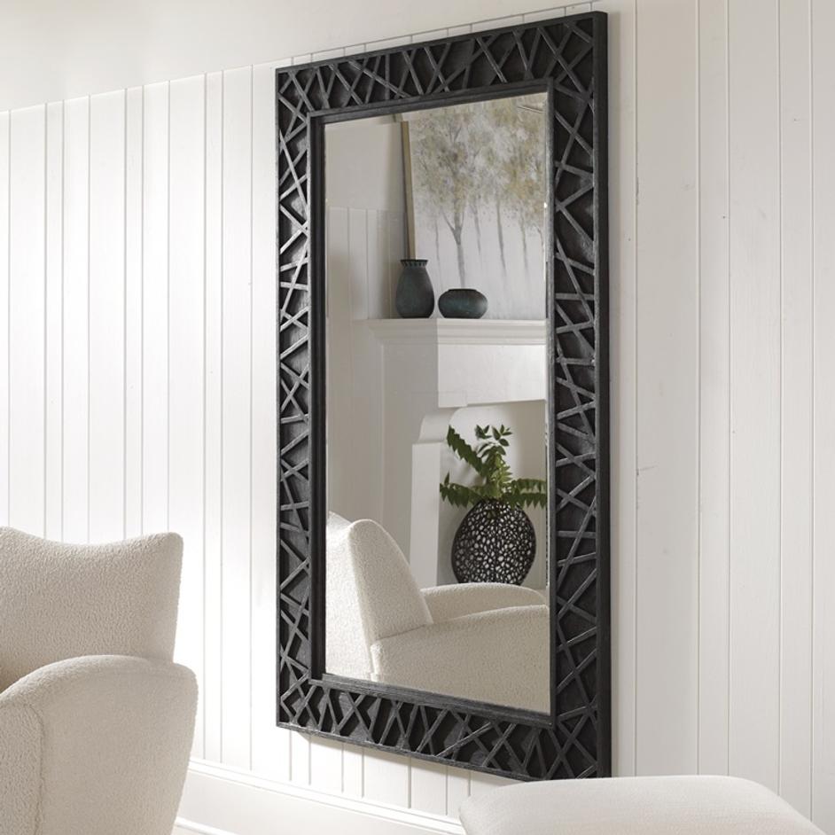 Everest Satin Black Mirror by Uttermost