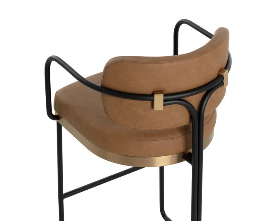 JALEN BARSTOOL - MILLIKEN COGNAC by Sunpan