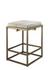 Shelby Hide Counter Stool, White by Jamie Young