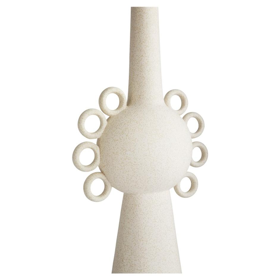 Ringlets Vase | White - Small by Cyan Design