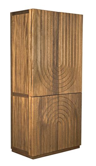 Otto Hutch Dark Walnut Finish by Noir Furniture