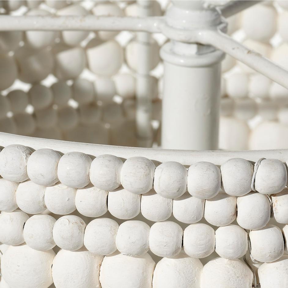 Strand Wood Beaded 1-Light Pendant by Jamie Young