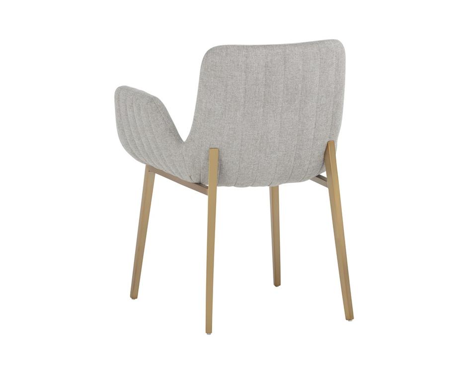 Lucano Dining Armchair - Belfast Heather Grey by Sunpan