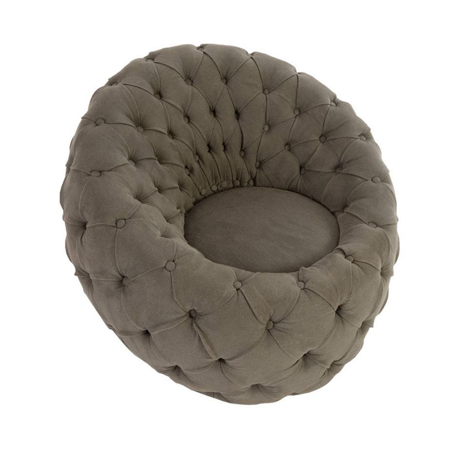 Egg Chair, Ramie Grey by PHILLIPS COLLECTION