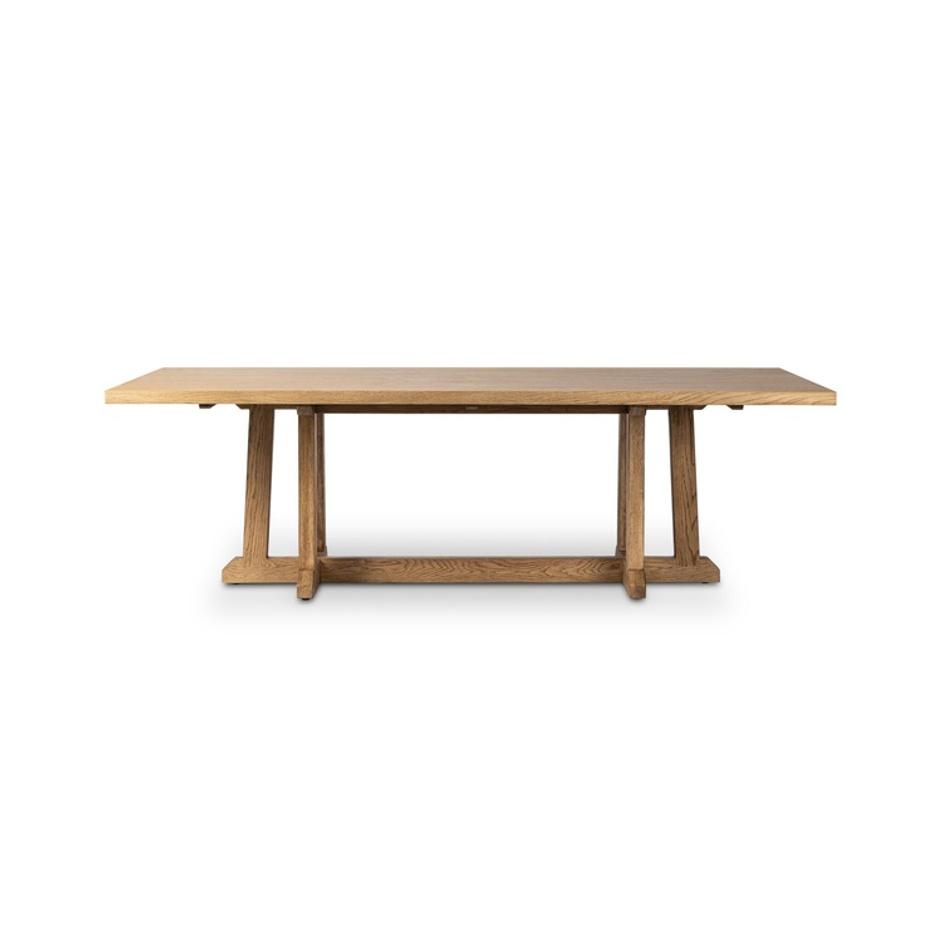 Indie Dining Table In Light Weathered Oak And Light Weathered Oak Veneer by Four Hands