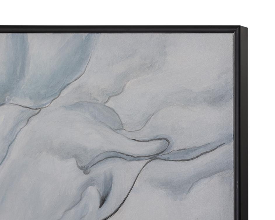 Glacial Rock - 48" X 72" - Black Floater Frame by Sunpan